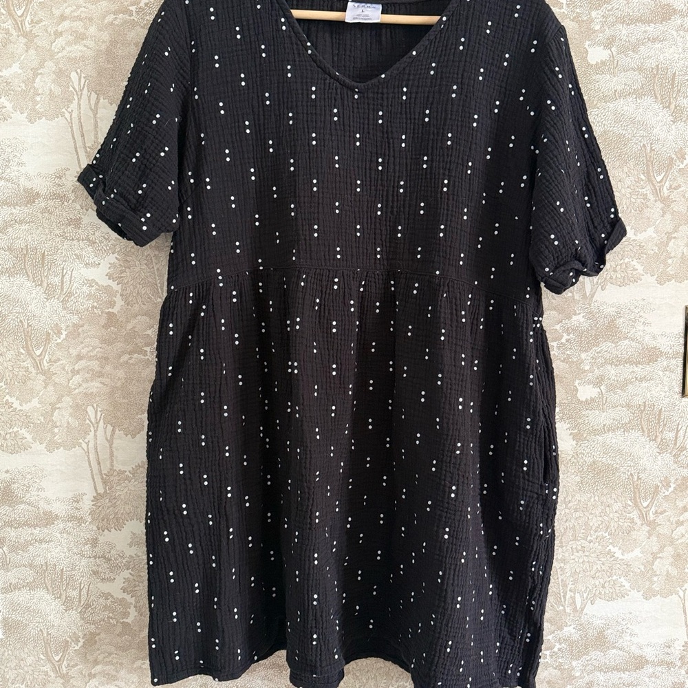 100% Cotton Polka Dot Dress, Serra